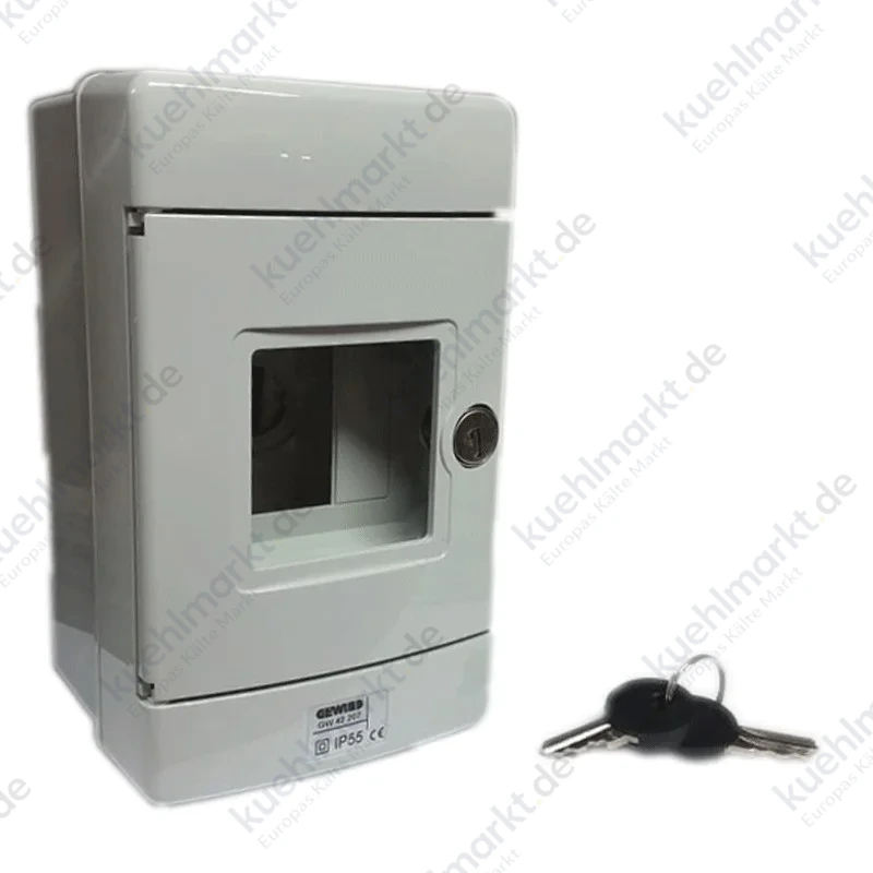 Gewiss wetterfeste Notschalttafel grau 4 Module EN50022 GW42207