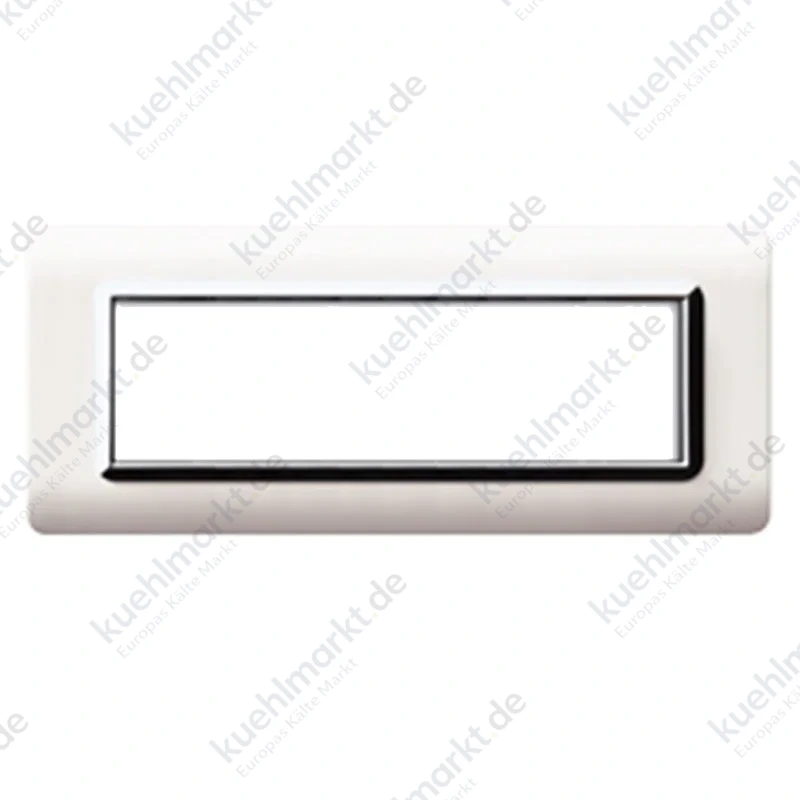 Ave Technopolymer Abdeckrahmen Sistema 44 weiß verchromt 7 Module 44PY07BLC
