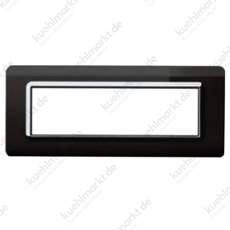 Ave Technopolymer Abdeckrahmen Sistema 44 schwarz absolut verchromt 7 Module 44PY07NAL