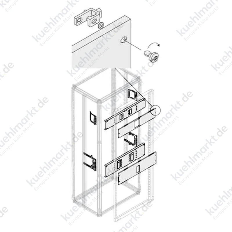 Abb Kit XT1 für horizontalen Einbau Schalter Tmax 3/4P fest PHCX1101