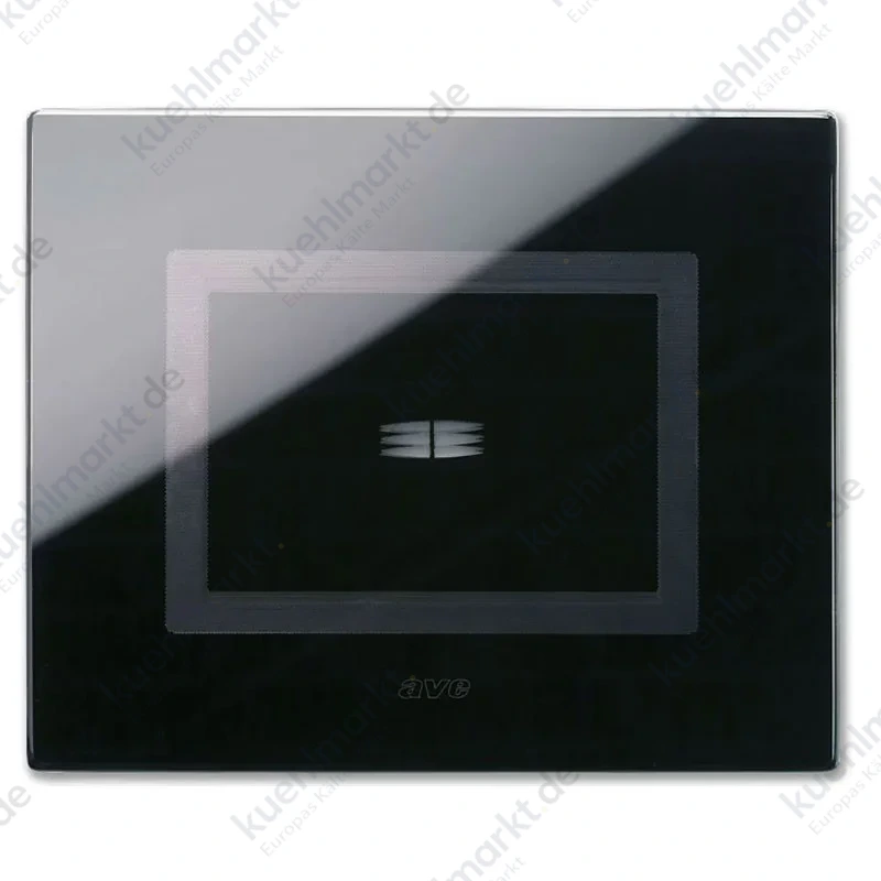 Ave Touch Abdeckrahmen aus Glas 3 Module für 1 Steuerung schwarz glänzend 44PVTC01NAL