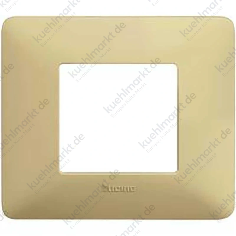 Bticino Matix Abdeckrahmen 2 Module Farbe Elfenbein AM4802BAV