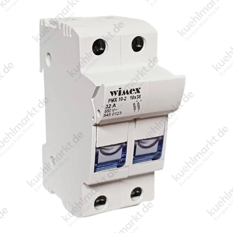 Wimex Sicherungshalter PMX10-2 2P 32A 10.3x38 2 Module 5450123