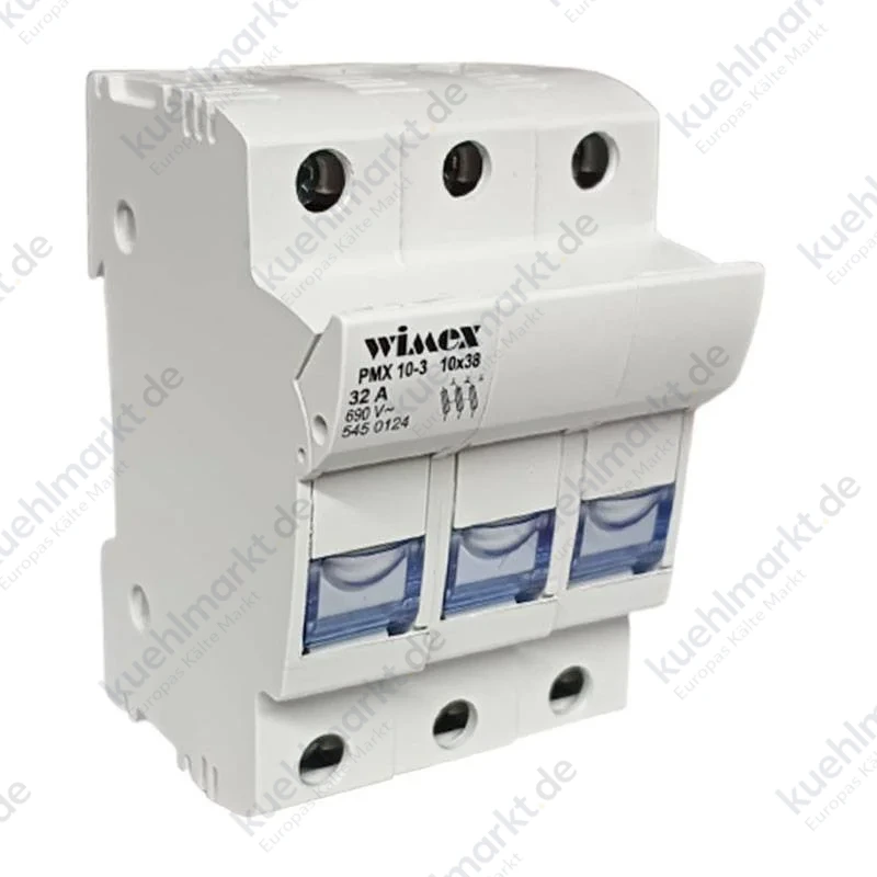 Wimex Sicherungshalter PMX10-3 3P 32A 10,3x38 3 Module 5450124