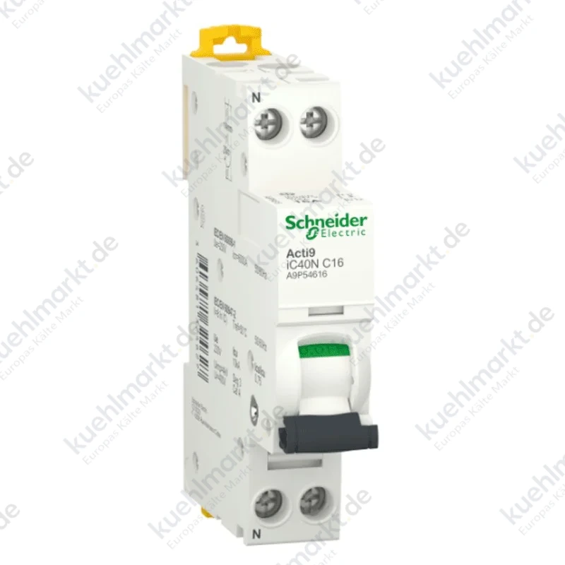 Schneider Acti9 LS-Schalter 1P+N 16A 6KA C 1M IC40N A9P54616