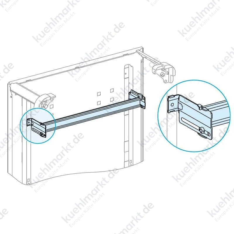 Schneider Verstellbare PrismaSet Metall Modul-Leuchtenführung LVS03002