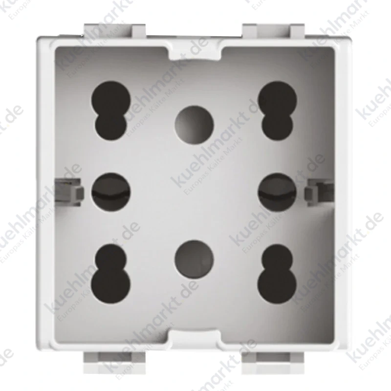 4Box Universalsteckdose für Bticino Matix 10/16A 2 Module Side 4B.AM.H21