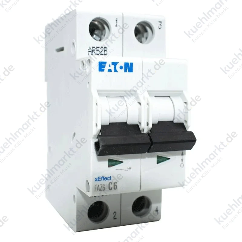 Eaton LS-Schalter FAZ6 6A 2P Kurve C 6KA 2 Module 239100