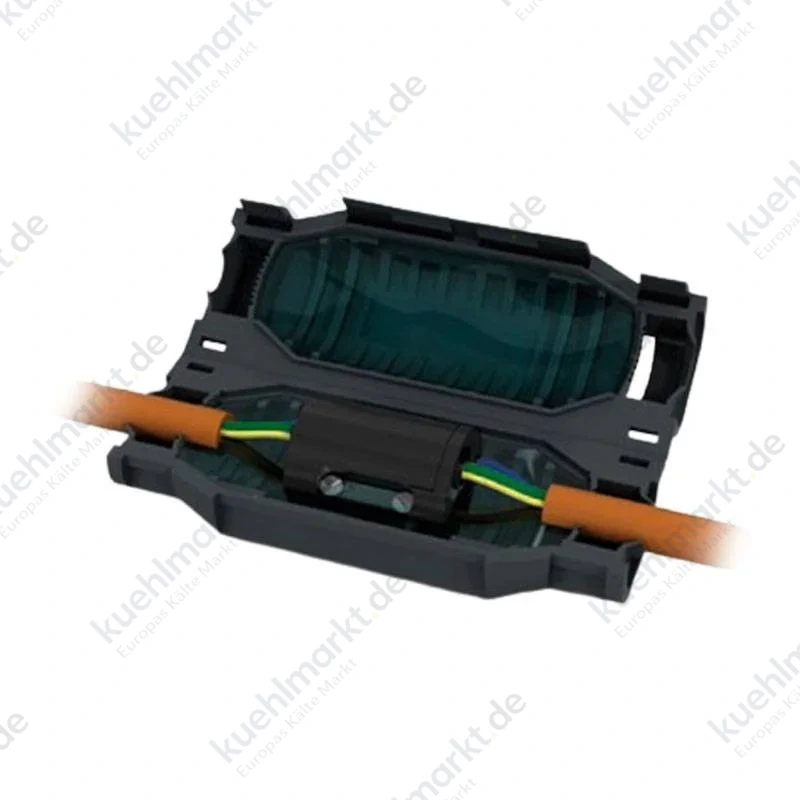 Etelec Gelmuffe für Kabel 0,75-2,5 mmq IP68 schwarz EV101