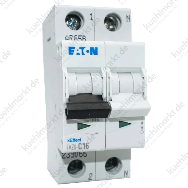 Eaton LS-Schalter FAZ6 16A 1P+N Kurve C 6KA 2-Module 239066