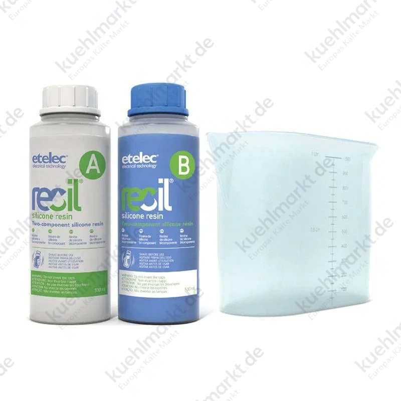 Flasche Etelec Silikonharz für Kabelverbindung 1 Liter RE0100