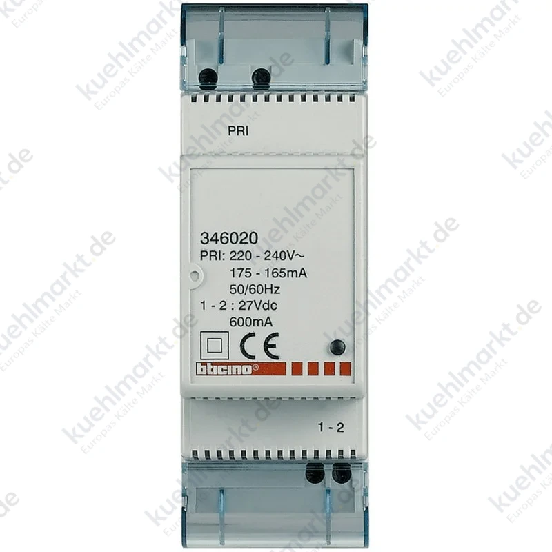 Bticino 2M DIN Zusatzstromversorgung für BUS-SCS Systeme 346020