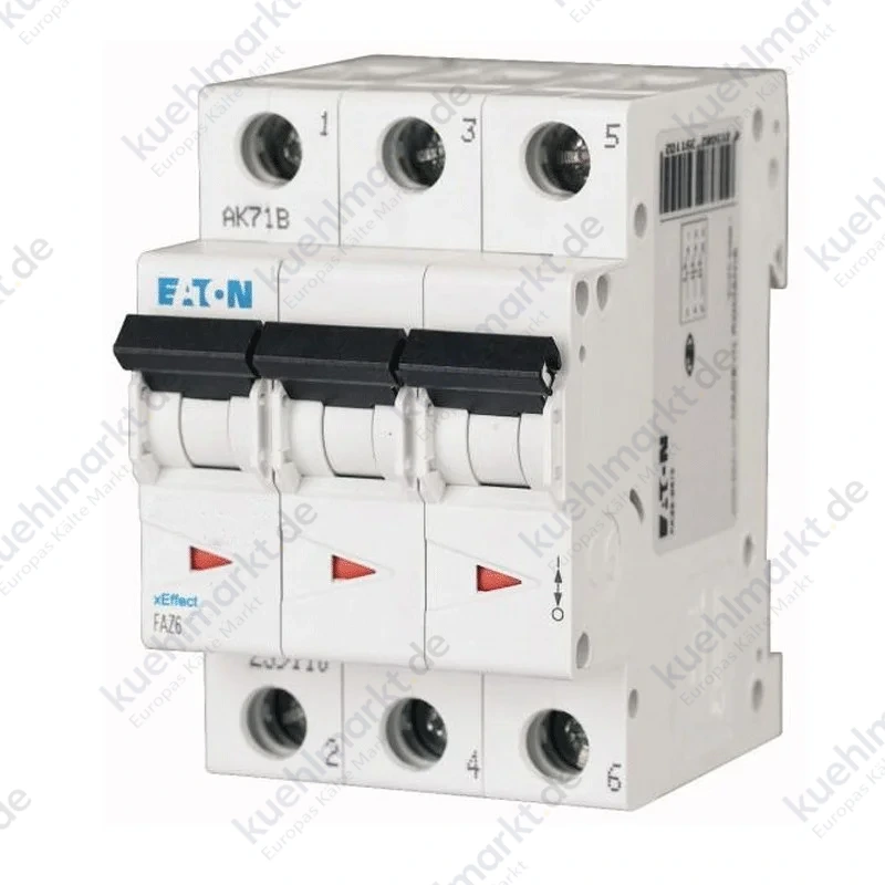 Eaton LS-Schalter FAZ6 25A 3P 6KA C 3 Module 239150