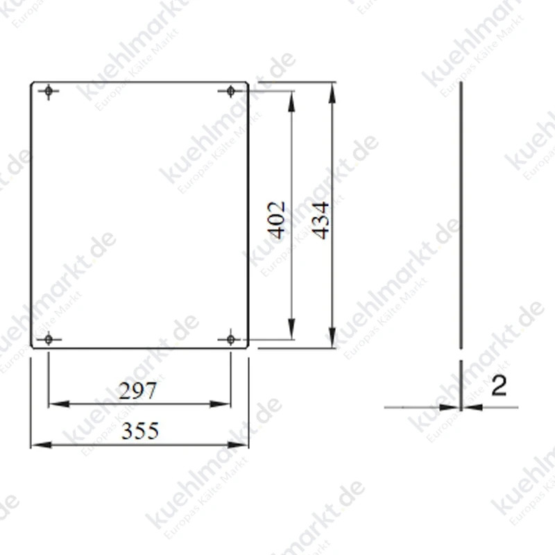 Gewiss Bodenplatte 405x500 GW46403