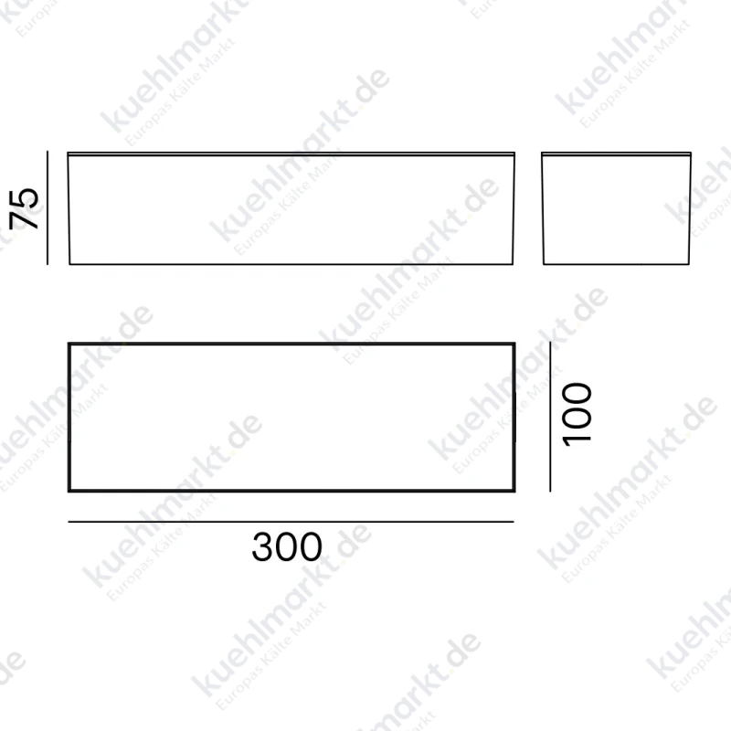 Nobile ICE LED-Wandleuchte 12W 4000K IP65 IC30/4K