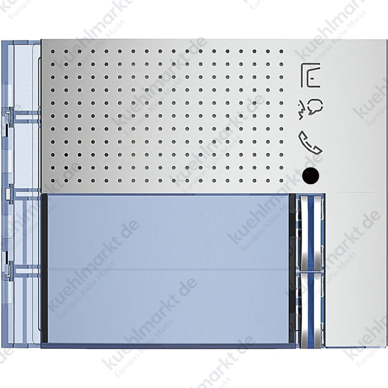 Bticino Frontplatte mit 2 Tasten, entwickeltes Soundmodul auf einer Säule Allmetal 351121
