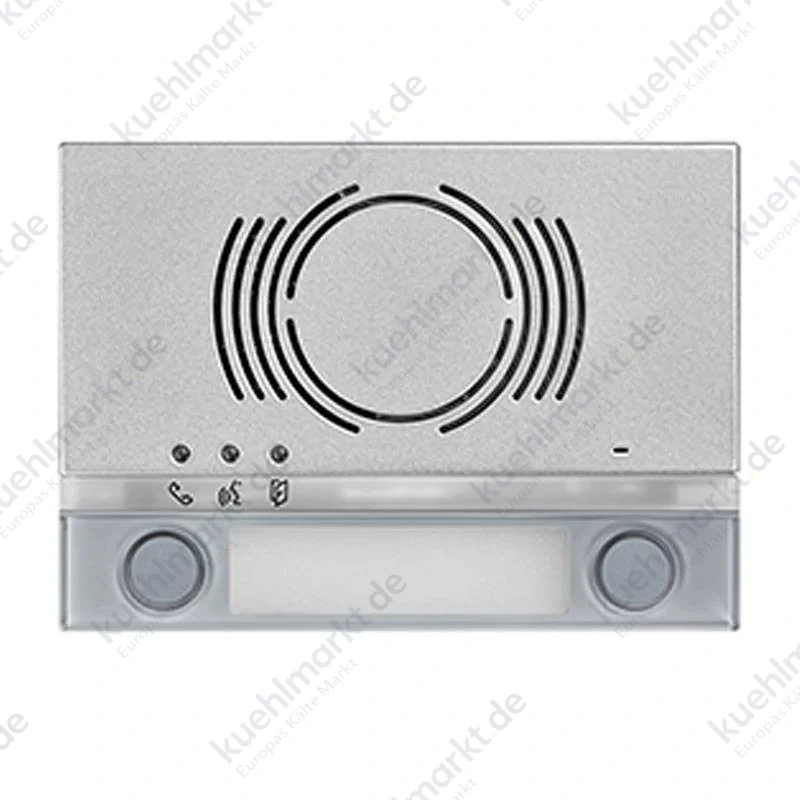Urmet Alpha 2-Tasten-Frontplatte für Audio-Modul 1083/38 Grau 1168/132G