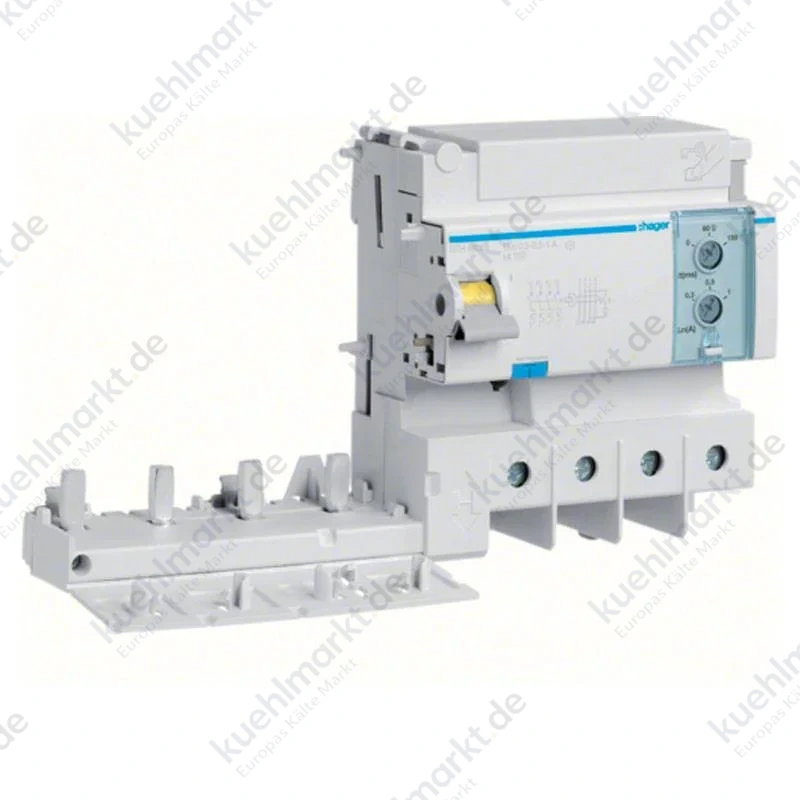 Hager FI-Block 4P 125A einstellbar AC 6 Module BTH480E