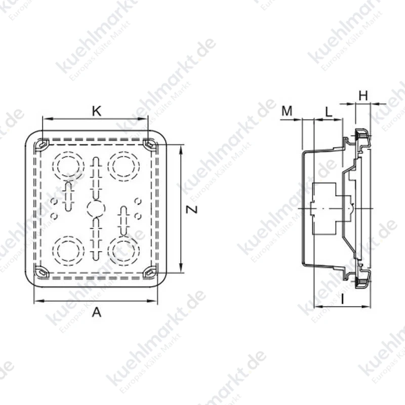 Gewiss wasserdichte Unterputz-Schalttafel 12 Module IP55 grau GW48682