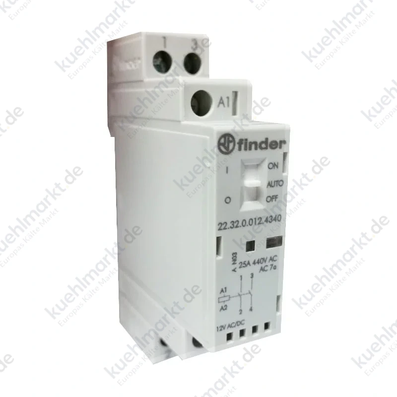 Modulares Schütz Finder 25A 2NO 12VAC/DC 1 Modul 223200124340