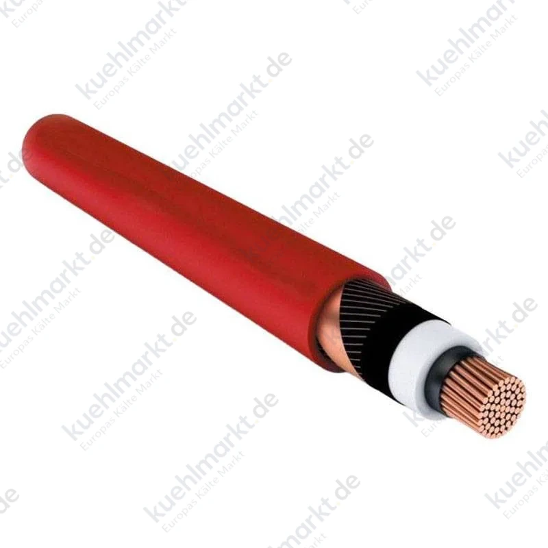 Einadriges Mittelspannungskabel RG26H1M16 1x50 sq. mm 18/30 kV rot