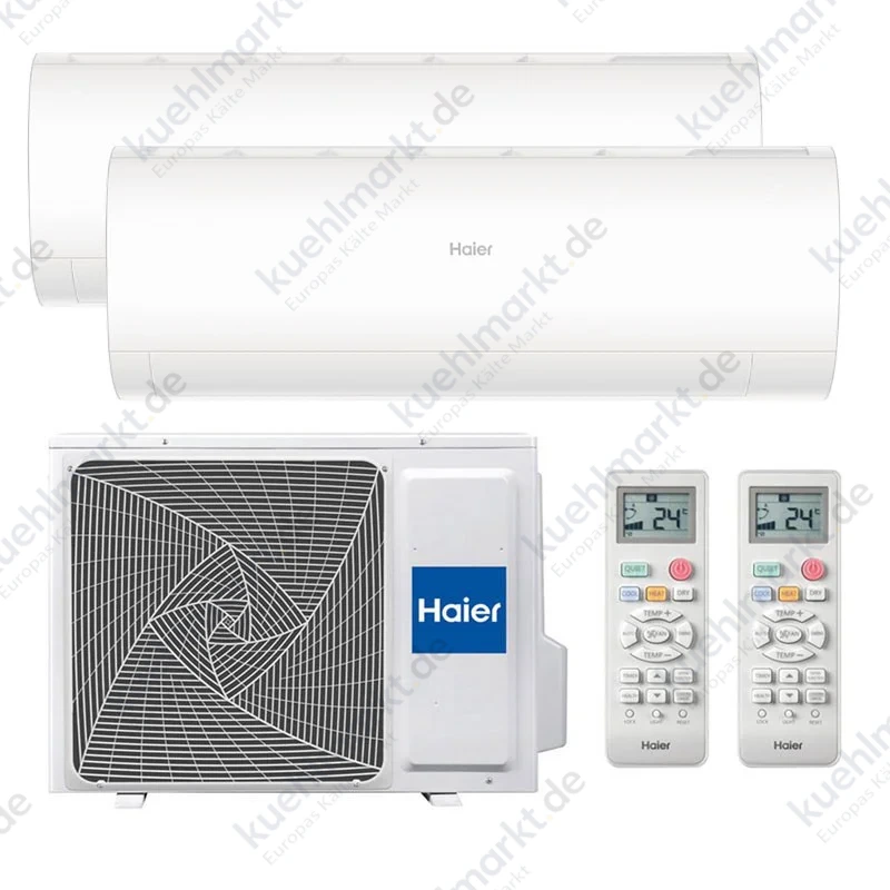 Haier Pearl Dual Split Klimaanlage 12000+12000BTU 3.5kW+3.5kW WLAN R32