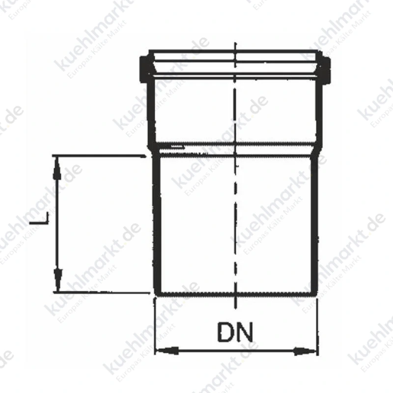 Bampi PVC-Anschluss mit Dichtung Durchmesser I 125/ A 110 mm BPV125110