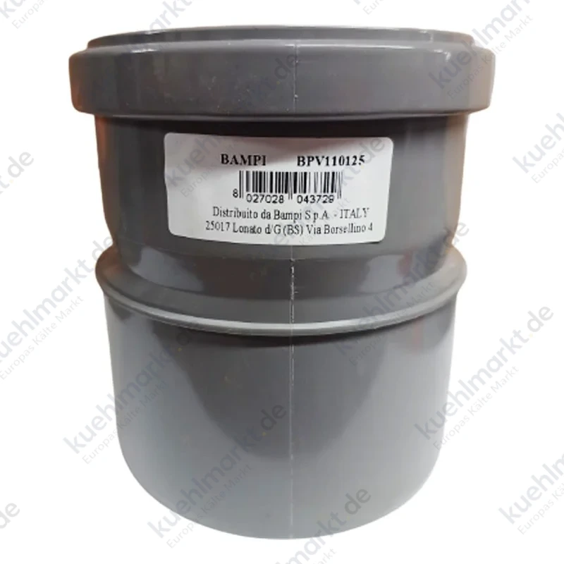 Bampi PVC-Anschluss mit Dichtung Durchmesser I 110/ A 125 mm BPV110125