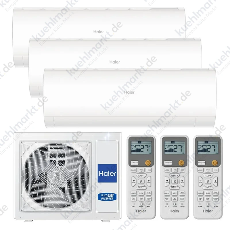 Haier Pearl Trial Split-Klimaanlage 9000+12000+12000BTU 2,5kW+3,5+3,5kW WIFI R32
