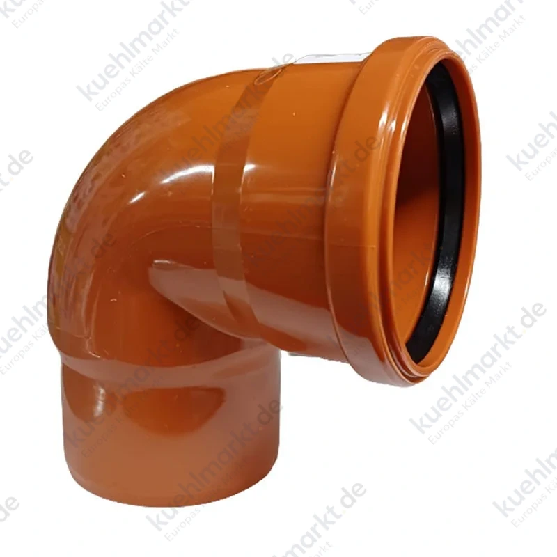 Bampi PVC-Bogen 87,5 Grad mit Dichtung Durchmesser 110/100 mm BPV111087