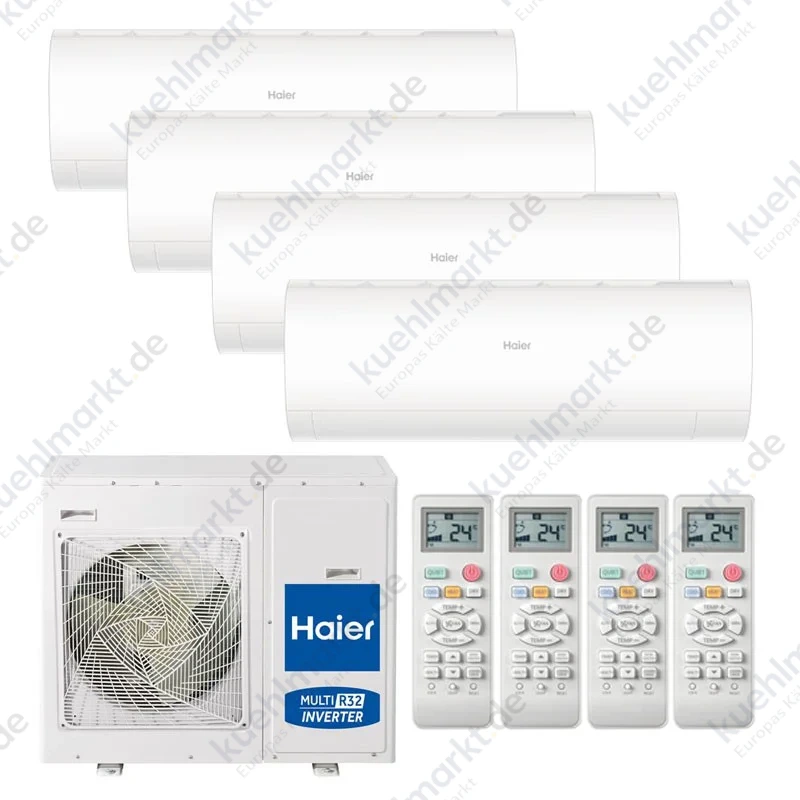 Haier Pearl Quadri-Split Klimaanlage 2,5+2,5+3,5+3,5kW WLAN R32