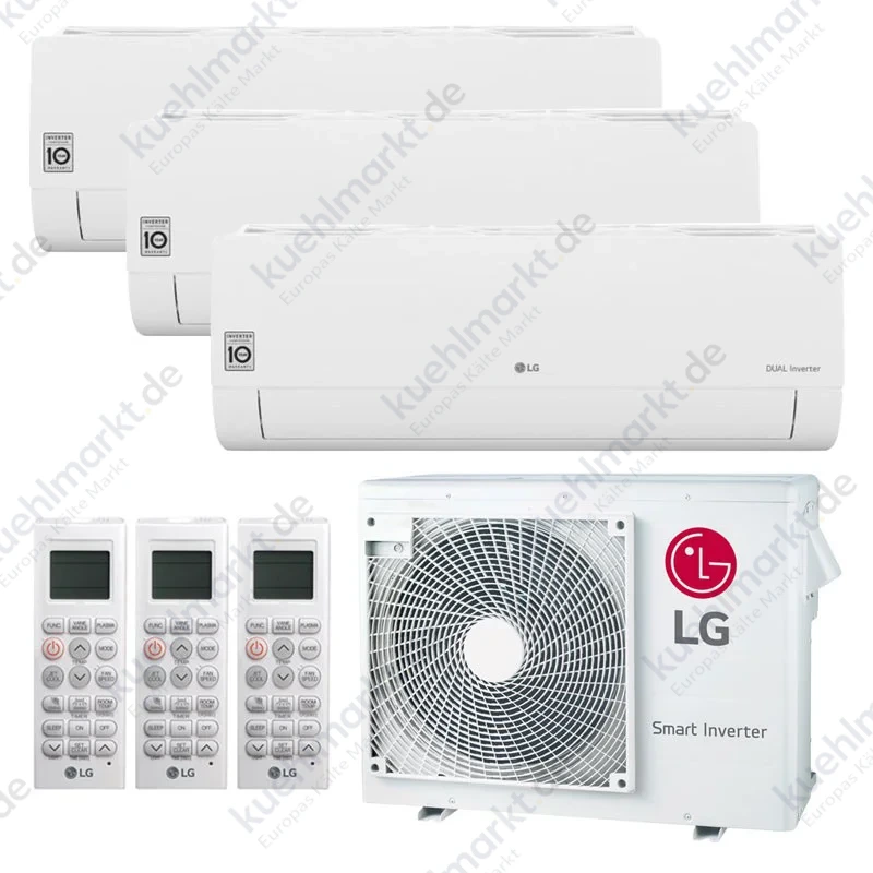 Lg Libero Smart Dreisplit-Klimaanlage 9000+9000+9000BTU WLAN