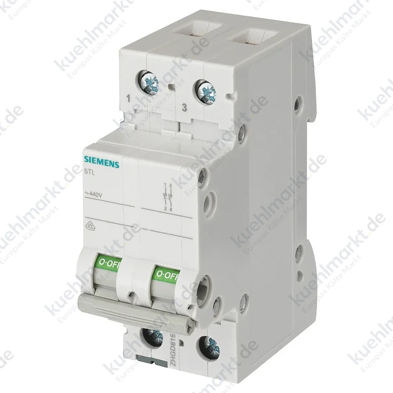Siemens 40A 2-poliger 2 Module Aus-Schalter 5TL12400
