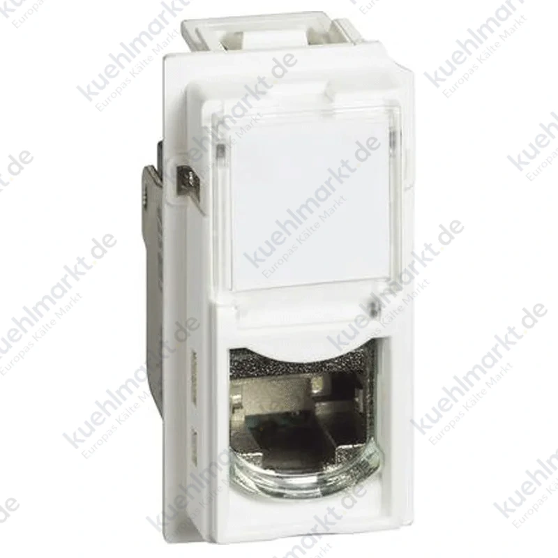 Bticino Living Now RJ45 Datensteckverbinder Toolless UTP CAT.6 Weiß KW4279C6