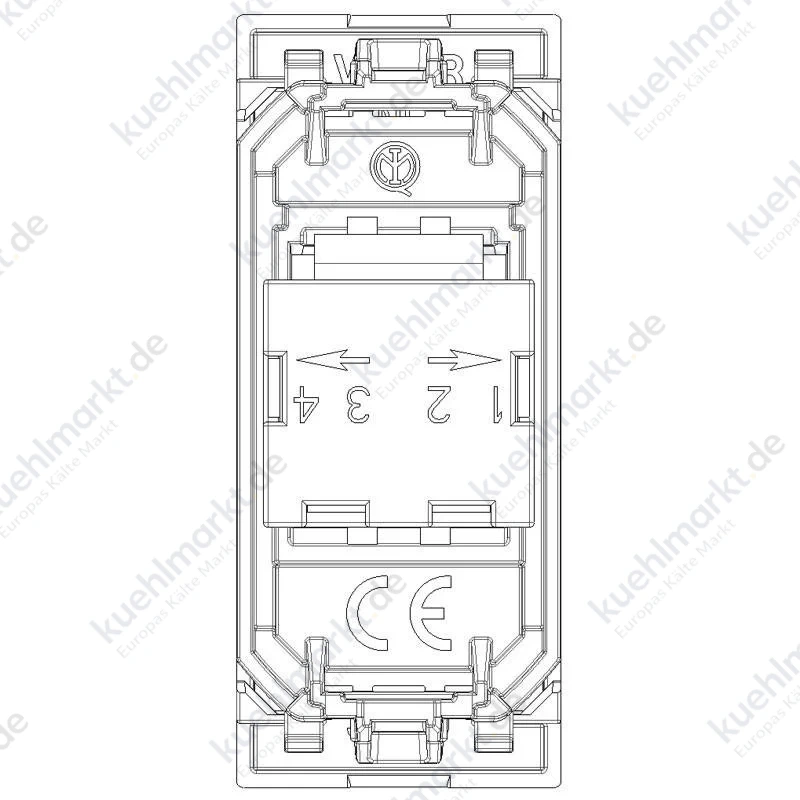 Vimar Linea Telefondose RJ11 6/4 1 Modul hanffarbig 30320.C