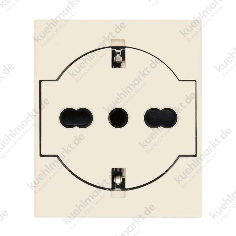 Vimar Linea Standard Schuko Steckdose 16A 2P+E P40 hanffarbig 30211.C