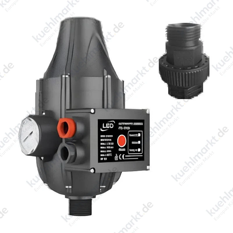 Leo Elektronischer Durchflussschalter für elektrische Pumpen 1,2 bis 3 bar Manometer 10PS04B