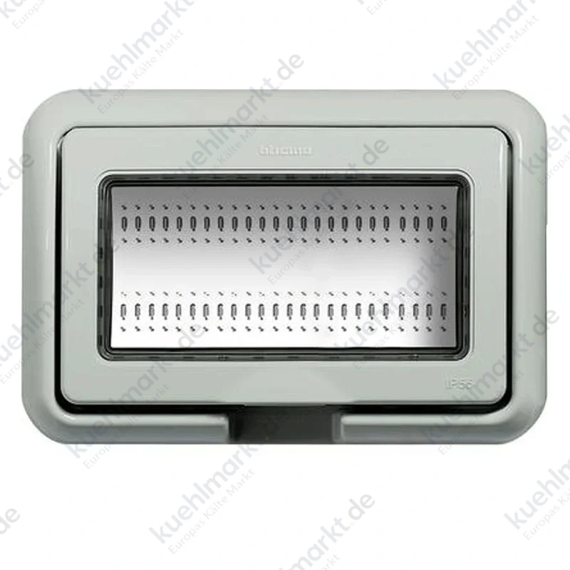 Platte Idrobox Bticino IP55 4 Plätze für LivingLight oder Luna grau 24604