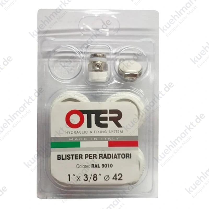 Oter Blister Aluminium-Kühlerverschlusskappen AxI 1X3/8 100B10