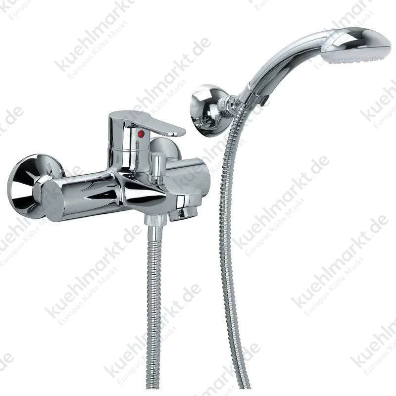 Paffoni Blu Dusch- und Badewannenarmatur mit Handbrause und Schlauch BLU023CR