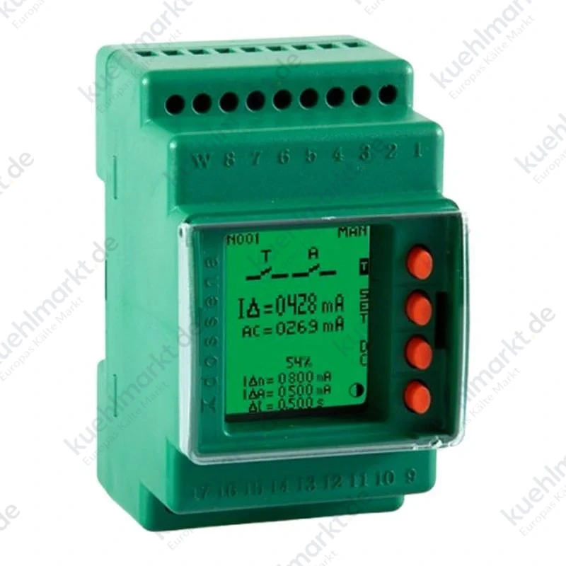 Dossena Fehlerstromschutzrelais Typ B NO-C-NC 0,03A bis 30A 3M 9DER4B/2D