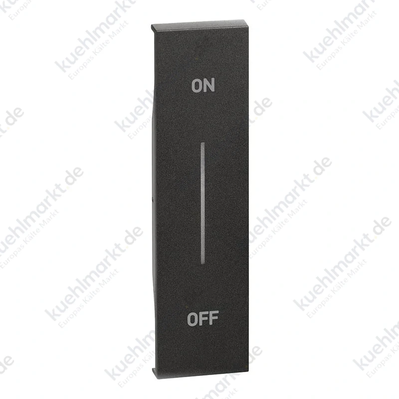 Bticino Living Now beleuchtete Abdeckung ON-OFF Symbol 1M Schwarz KG01MHAG