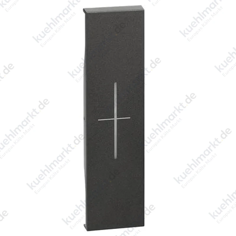 Abdeckung Bticino Living Now mit STOP-symbol 1M schwarz KG06MH