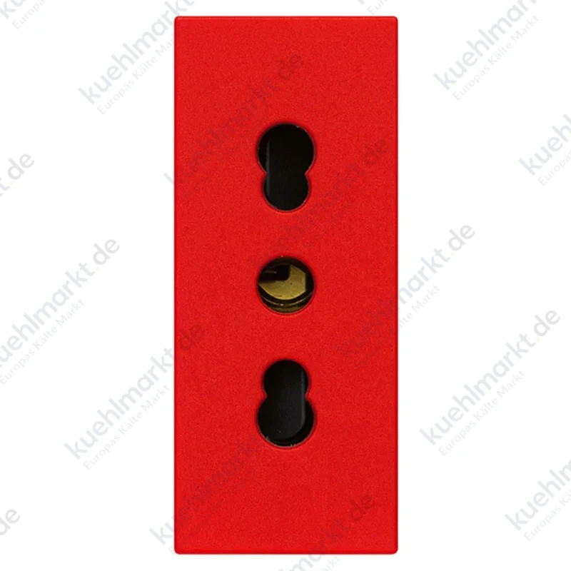 Vimar Linea zweipolige Steckdose 16A  2P+T P17/11 Rot 30203.R