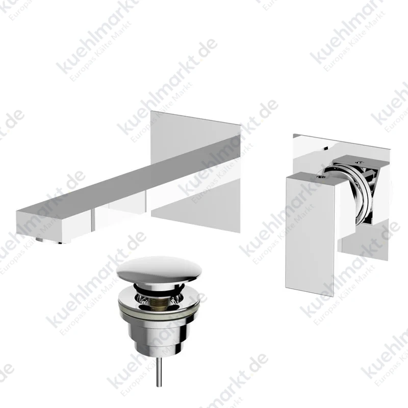 Teorema Pillar 2-teilige Waschtischarmatur Wandmontage mit Ablaufgarnitur 9K318E11-001