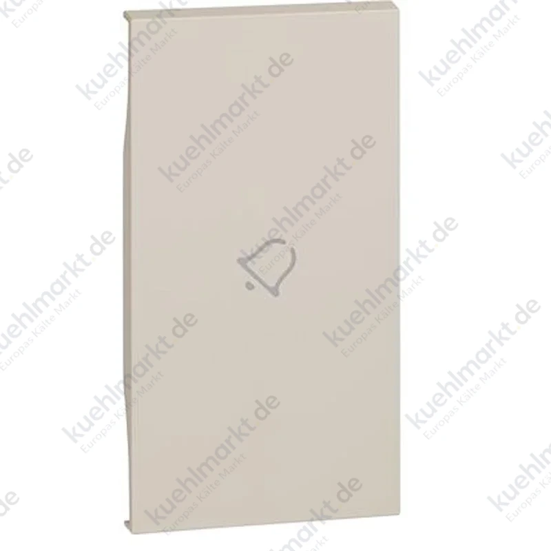 Bticino Living Now Abdeckung mit Glockensymbol 2M sand KM01M2D