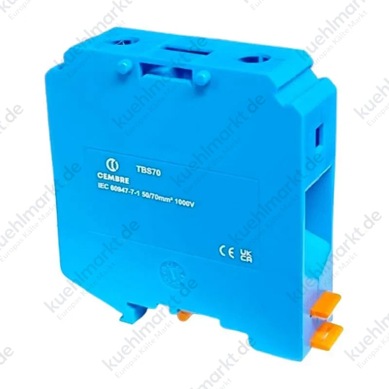 Cembre Din Klemme mit Schraubklemme 50-70 mmq 24 mm blau TBS70-BU