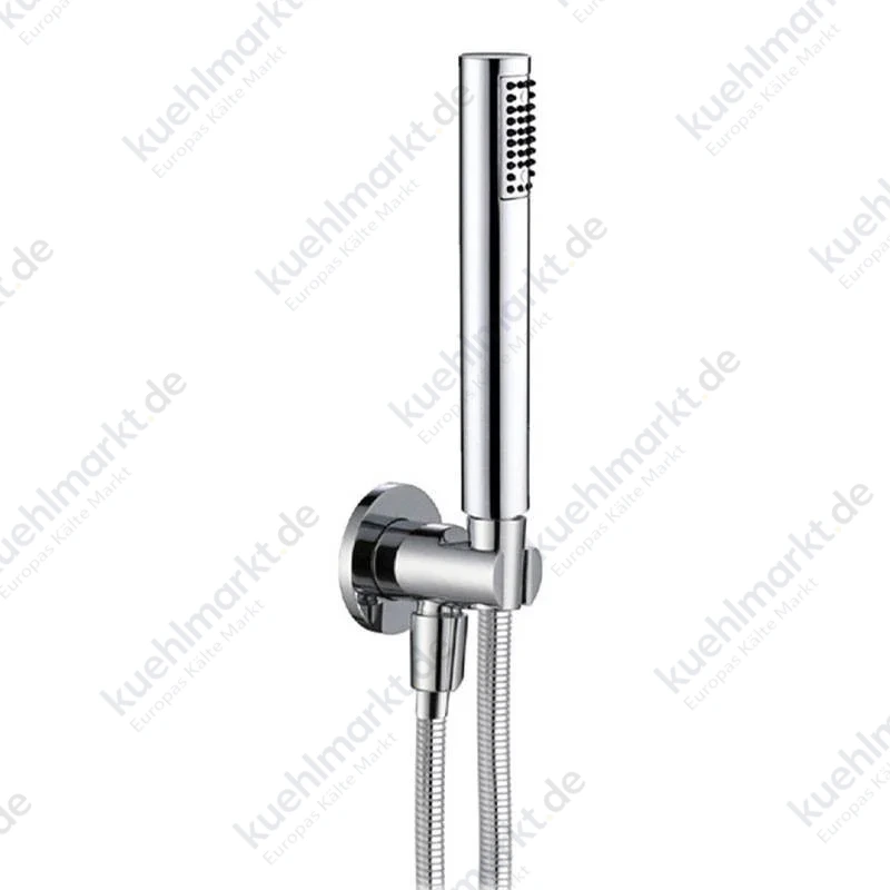 Mc rundes Handbrause-Set mit Halter und Schlauch verchromt