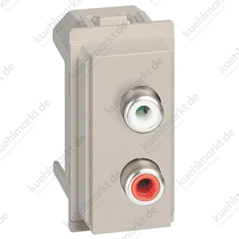 Bticino Living Now Doppel-RCA-Modul sandfarbig KM4269R