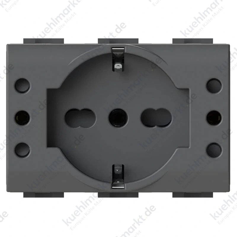 4Box P503 Steckdose mit 5 Eingängen kompatibel mit Bticino LivingLight anthrazit 4BP503.L